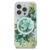 Guess Magsafe Liquid Glitter Hard Case With Flower Design For iPhone 16 Pro – Green(GUHMP16LLFMWTN)
