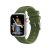 Green Elite Silicone with Style Strap for Apple Watch 42/44 mm – Green