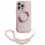 iPhone 16 Pro Max Guess Magsafe IML Flower Wreath Design & Pearl Strap – Pink (GUHMP16XHFWPREP)