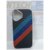 iPhone 16 BUVU Magpita Carbon Fiber Blue Orange Strip Cover – Black