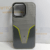 iPhone 15 Pro Max OKOZ Carbon Luxury Cover – Grey/Yellow