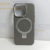 iPhone 15 Pro DGKAMEI Carbon Round Kickstand Cover – Gray