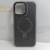 iPhone 15 Pro Max BIGC Round Kickstand Carbon Cover – Gray