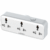 LDNIO SC3317 2500W Rotatable Plug Power Socket with 3AC+USB-A+USB-C Power Strip Adapter -White