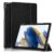 Samsung Galaxy Tab A9 Cat-Cot Silicone Flip Foldable Cover – Black