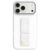 iPhone 17 Pro Levelo Morphix Silicone Leather Grip Cover – Silver