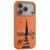 iPhone 17 Pro Levelo Vallo PU leather Dubai Embroidery Cover – Sunrise Orange