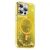 Green Lion iPhone 14 Magnetic Happiness 3D Glitter Resin Cover – Gold (GNMGRC14GD)
