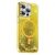 Green Lion iP 14 Magnetic Happiness 3D Glitter Resin Cover – Gold (GNMGRC14GD)