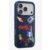 iPhone 17 Pro Levelo Vallo PU leather Paris Embroidery Cover – Cobalt Blue