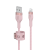 (CAA010bt1MPK) Belkin BOOST CHARGE™PRO Flex USB-A to Lightning Cable_Braided Silicone, 1M – Pink