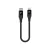 Porodo Aluminum PD Braided USB-C to Lightning Cable 0.25M 9V – Black
