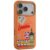 iPhone 17 Pro Max Levelo Vallo PU leather London Embroidery Cover – Sunrise Orange