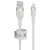 (CAA010bt1MWH) Belkin BOOST CHARGE™PRO Flex USB-A to Lightning Cable_Braided Silicone, 1M – White